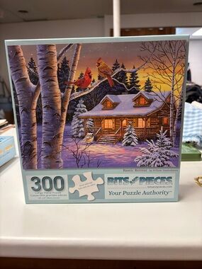 'Rustic Retreat' 300-Piece Jigsaw Puzzle - Blue/Tan